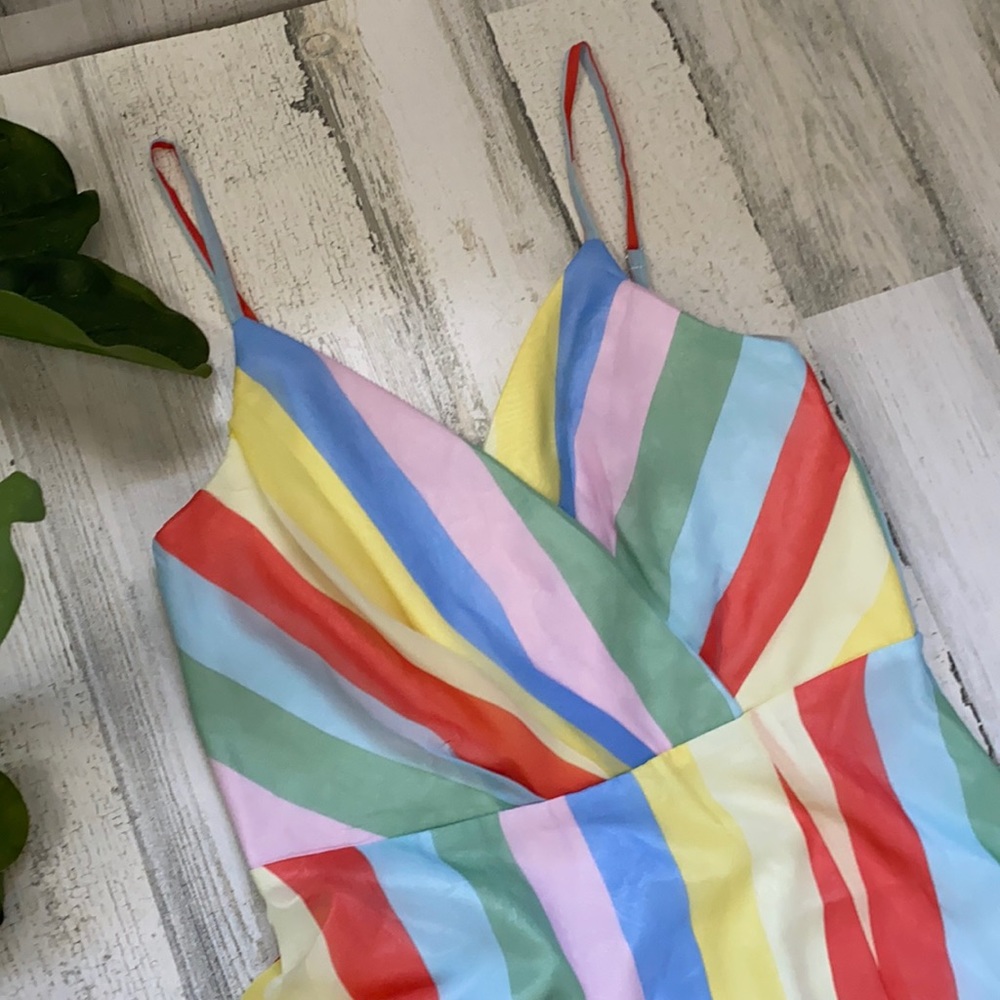 Lulus Winning Smile Rainbow Dress - Picture 5 of 9